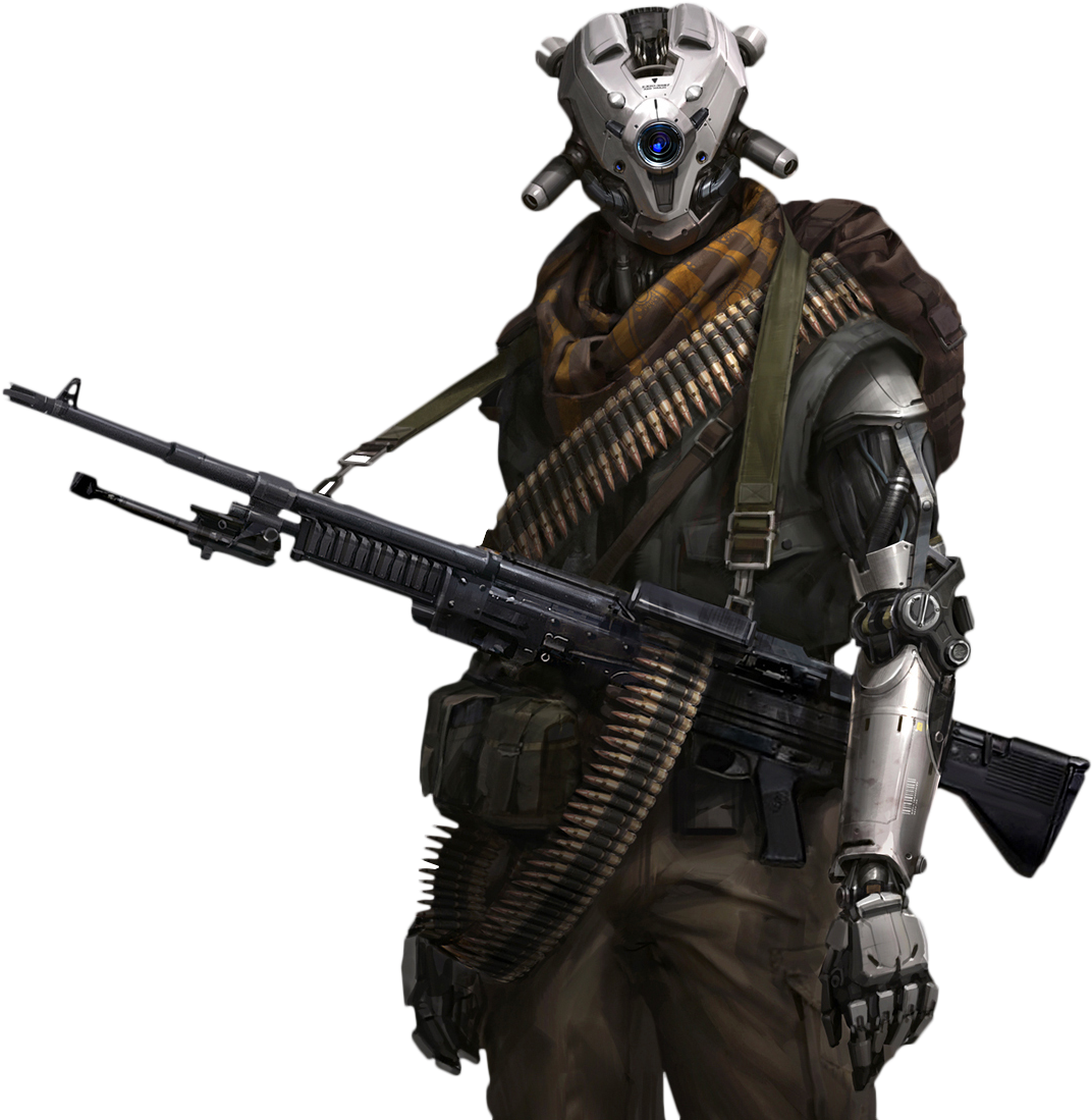 Backgrounds, Backdrops - Sci Fi Robots Soldier (1154x1156), Png Download