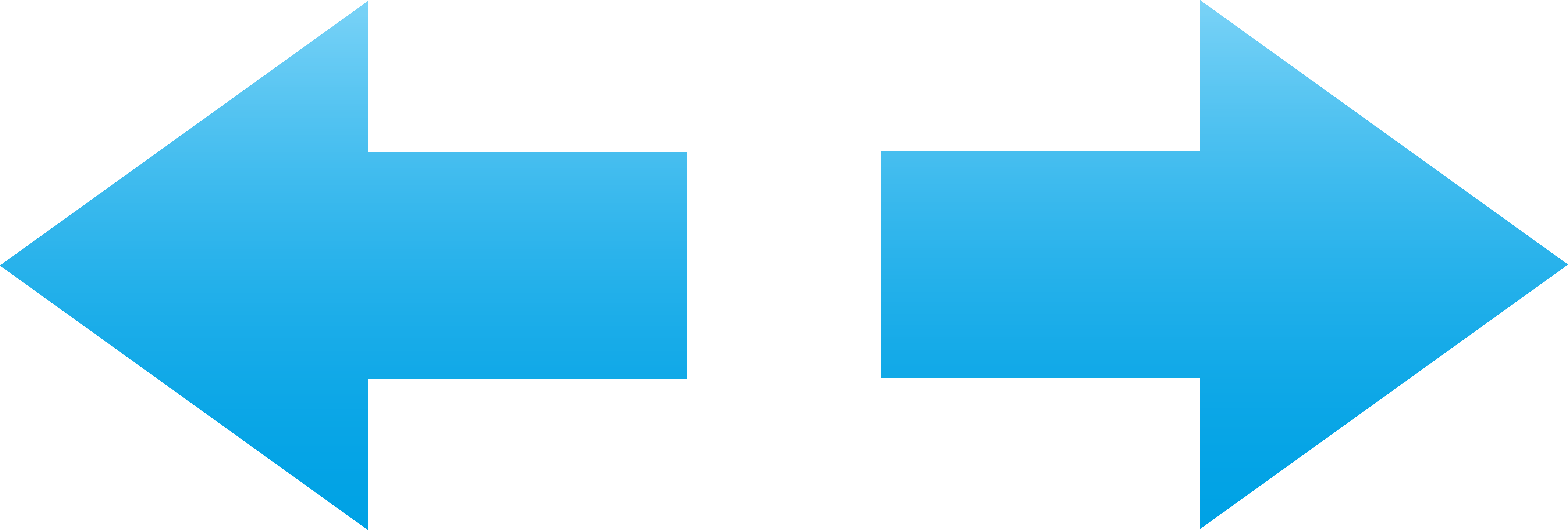 Picture Royalty Free Arrows Left And Free Clip Art - Left Arrow Right Arrow (9827x3319), Png Download