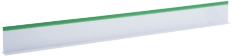 Plastic Divider White With Green Trim 3" - Shelf (480x480), Png Download