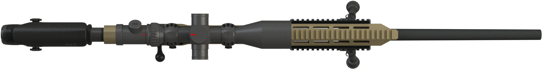 Top Down Rifle Png - Rifle Top View (1920x1080), Png Download