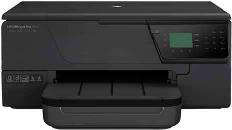 Hp Officejet Pro 3610 Black & White E All In One Printer - Hp Officejet Pro 3610 Black And White E-all-in-one (474x356), Png Download