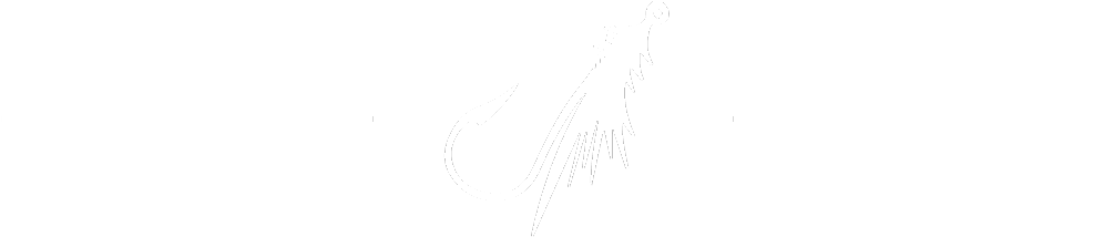 Fly Fishing Hook Icon Divider - Line Art (1000x296), Png Download