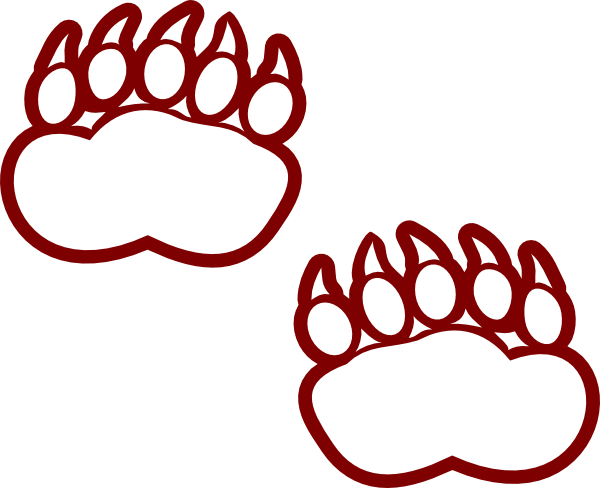 Graphic Library Bobcat Clipart Wolf Paw - Polar Bear Paws Cartoon (600x488), Png Download