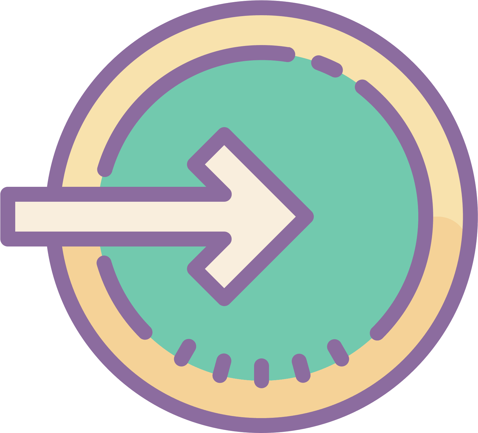 Accedi Arrotondato Destro Icon - Icon (1600x1600), Png Download