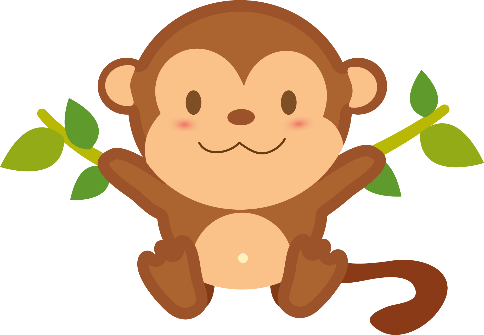 Monkey Clipart Logo - Monkey Clipart Transparent Background (1850x1280), Png Download
