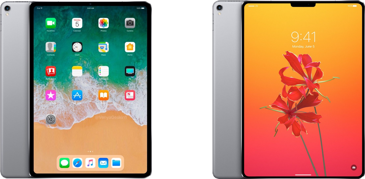 New Ipad Pro Icon Discovered In Ios 12 Shows A Tablet - Apple Ipad 9.7 2018 (1179x580), Png Download