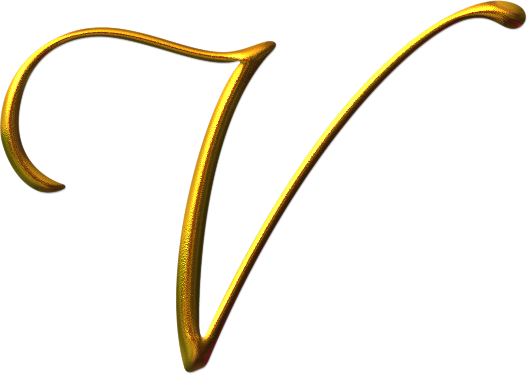 Golden l. Золотая буква v. Буквы на прозрачном фоне. Буквы без фона. Красивая буква v