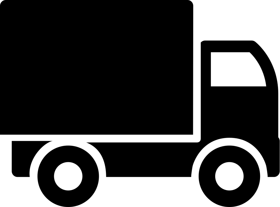 Font Truck Comments - Truck Icon Png Free (981x726), Png Download