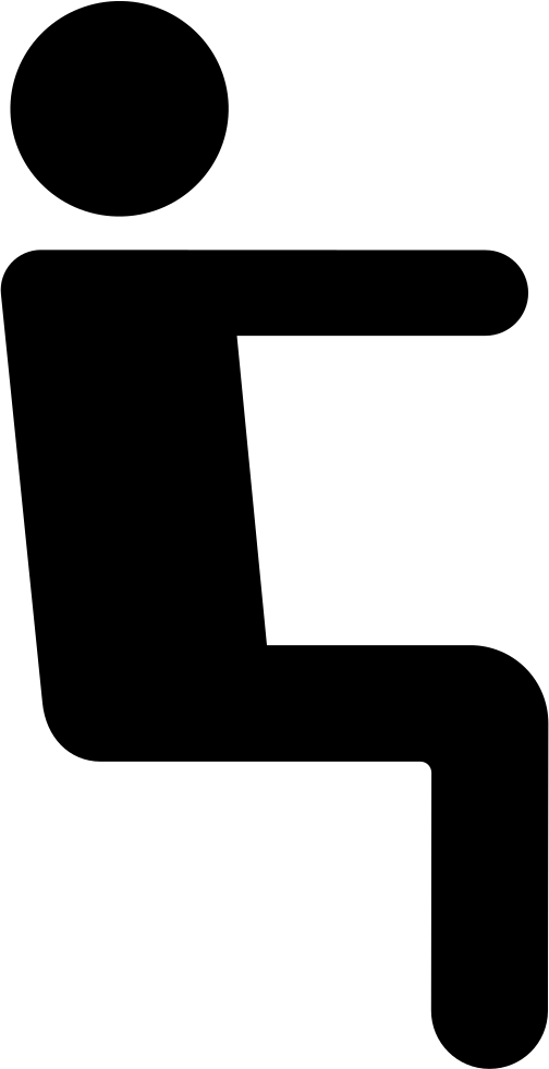 Sitting Silhouette - (504x981), Png Download