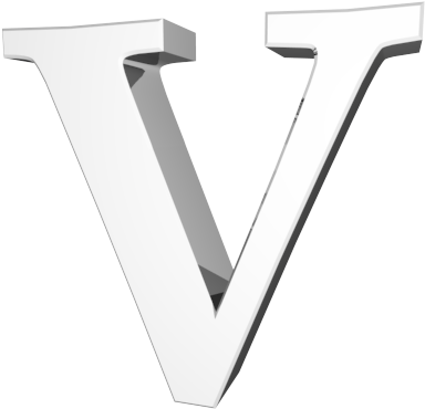 View All Images-1 - Alphabet V In 3d (500x500), Png Download