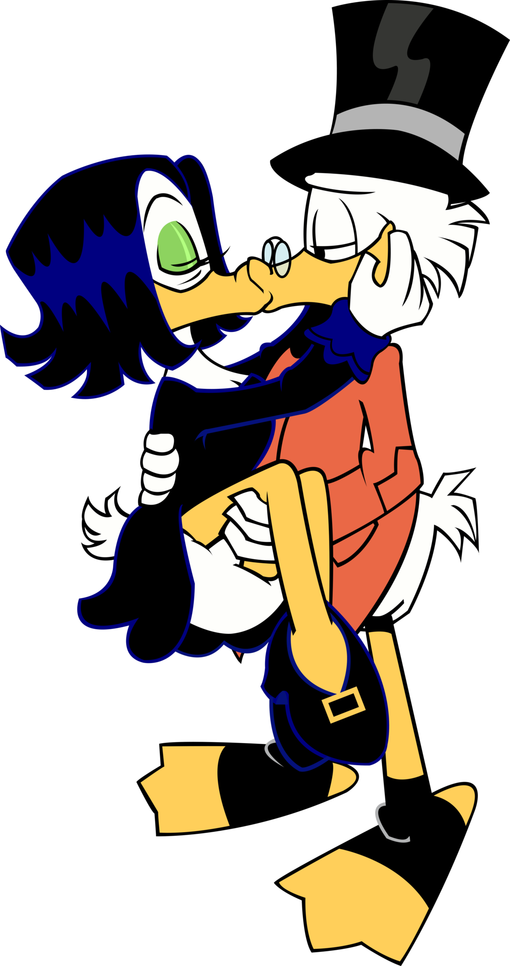 “ Woo Hoo Back With Another Dimeshipping Art - Ducktales Scrooge X Magica (1014x1920), Png Download