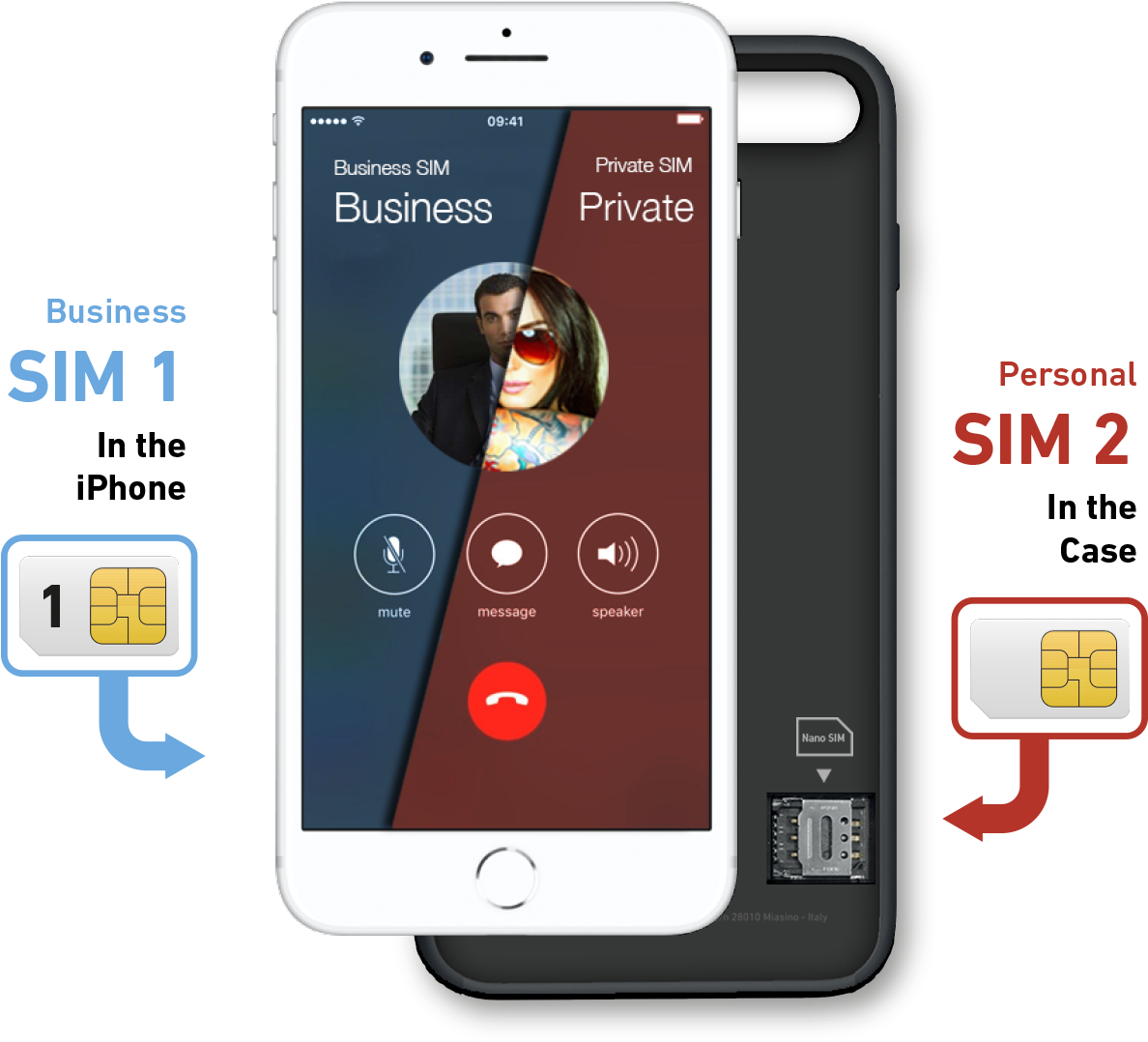 Download One Iphone, Two Numbers Iphone 6s PNG Image with No