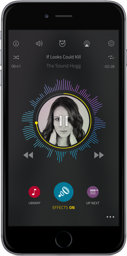 Avee Music Player Ios (536x1094), Png Download