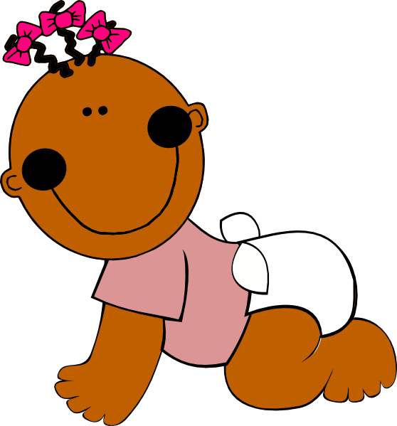 Image Free Brown Clip Art At - Baby Boy Clip Art (558x599), Png Download