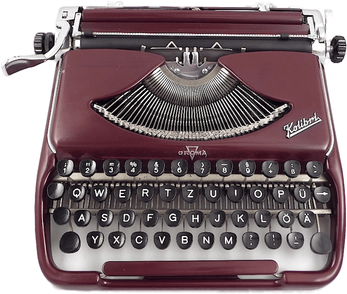 Download - Old Typewriter Png (700x586), Png Download