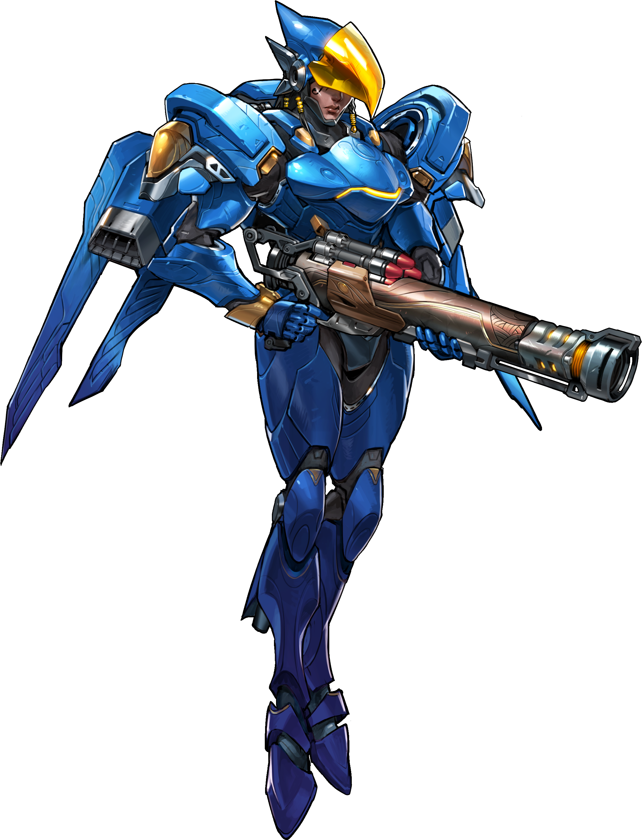 Overwatch Pharah Concept Art (1147x1500), Png Download
