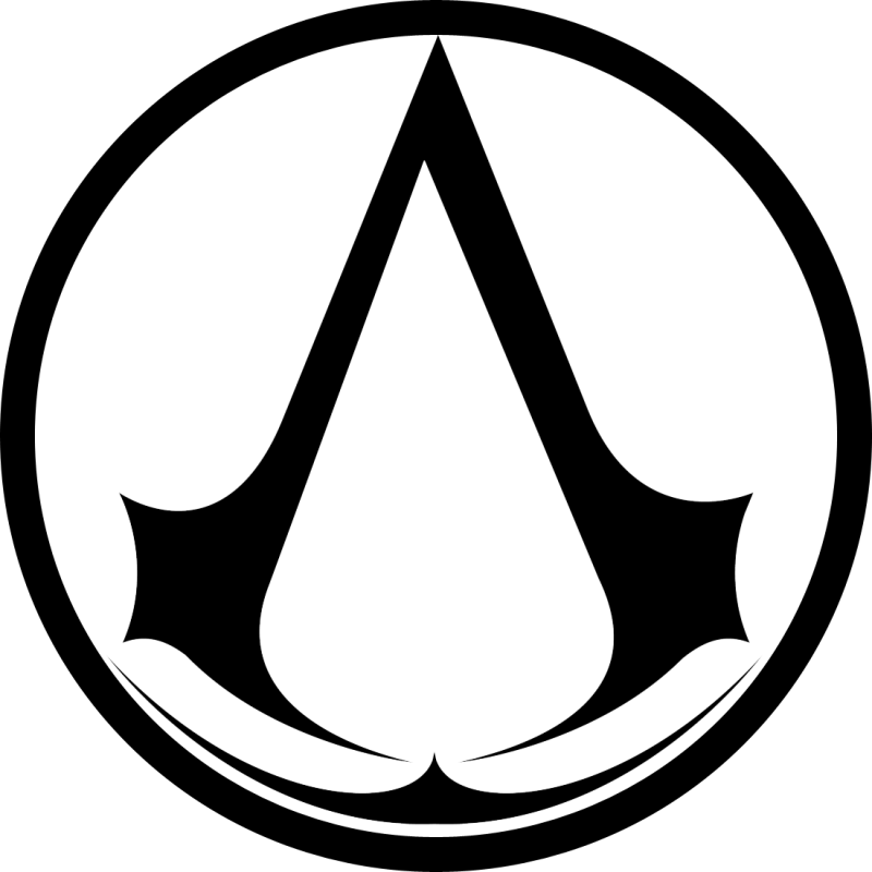 Assassin S Creed Logo 1 - Assassins Creed Symbol Png (800x800), Png Download