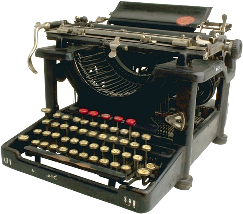 Retro Images Pngpix Transparent - Typewriter Png (900x841), Png Download