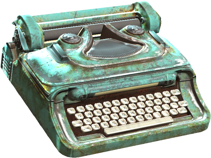 Fo4 Typewriter - Fallout 4 (777x608), Png Download