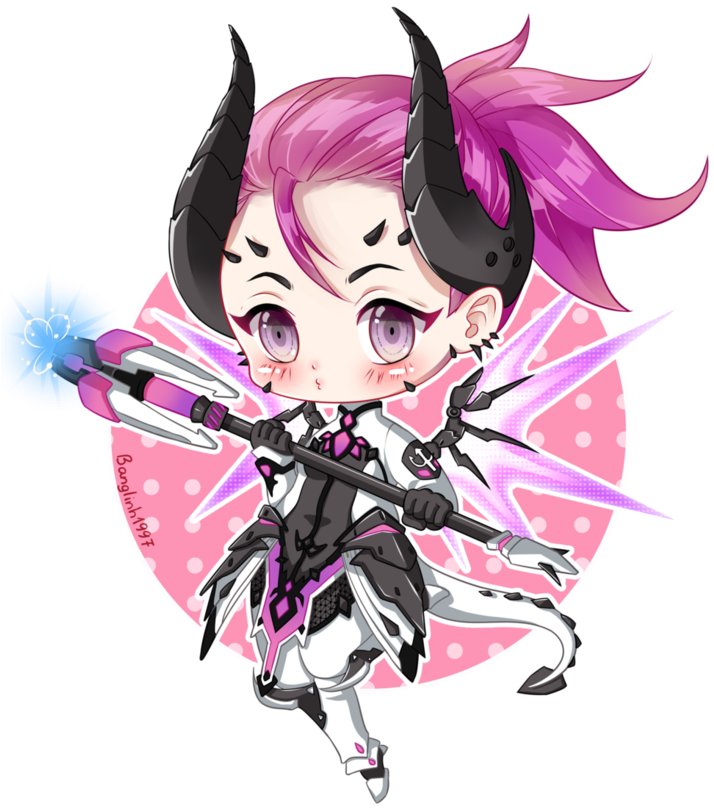 Banner Royalty Free Library Chibi Mercy Imp From By - Chibi Mercy (752x1063), Png Download