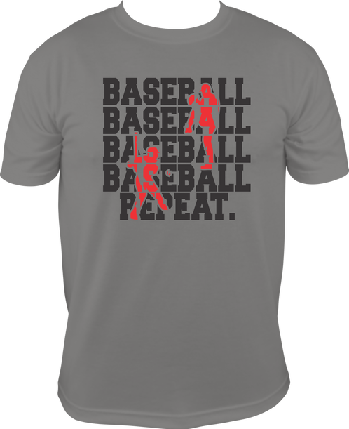 Tell Everyone How Much You Love Baseball The Words - Active Shirt (498x611), Png Download