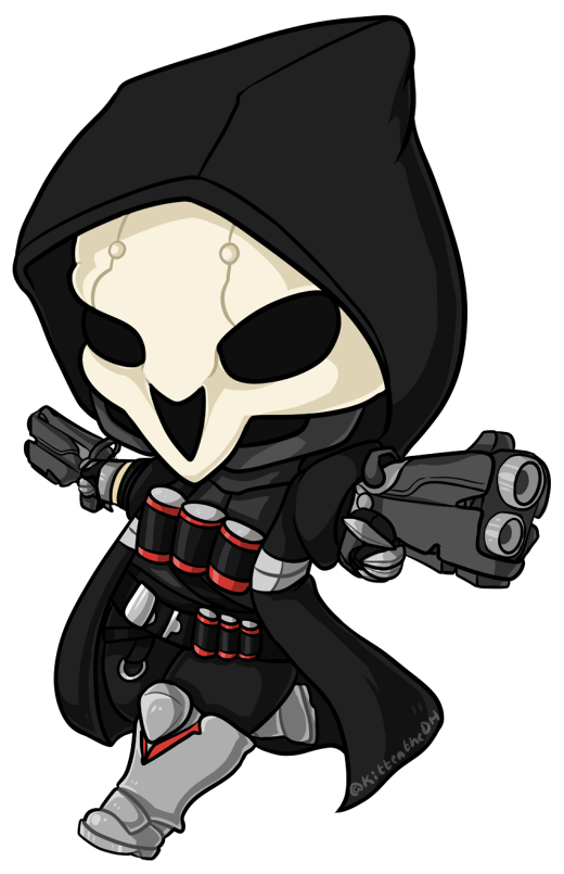 Download Reaper Chibi By Xnekorux Reaper Drawing Overwatch Chibi