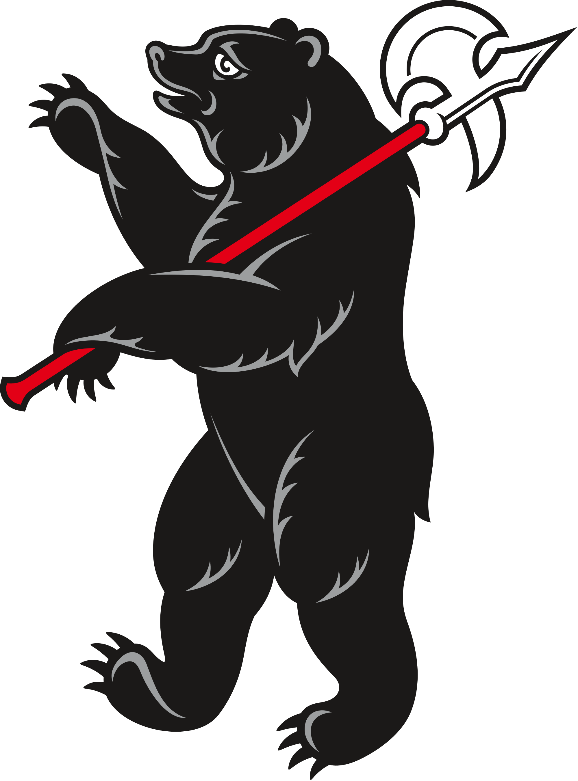 Png Freeuse Library Ape Vector Strong - Bear For Coat Of Arms (2000x2705), Png Download