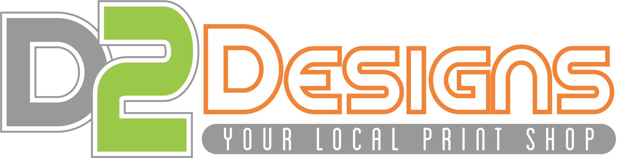 D2 Designs Logo Rectangle Solid Outline Color - D2 Designs (2458x630), Png Download