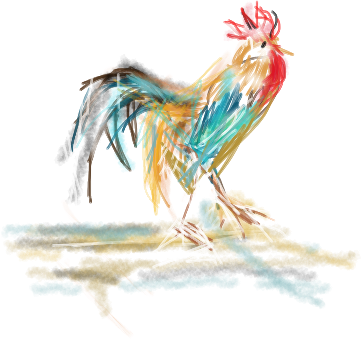 A Selection Of Prints - Rooster (1536x2048), Png Download
