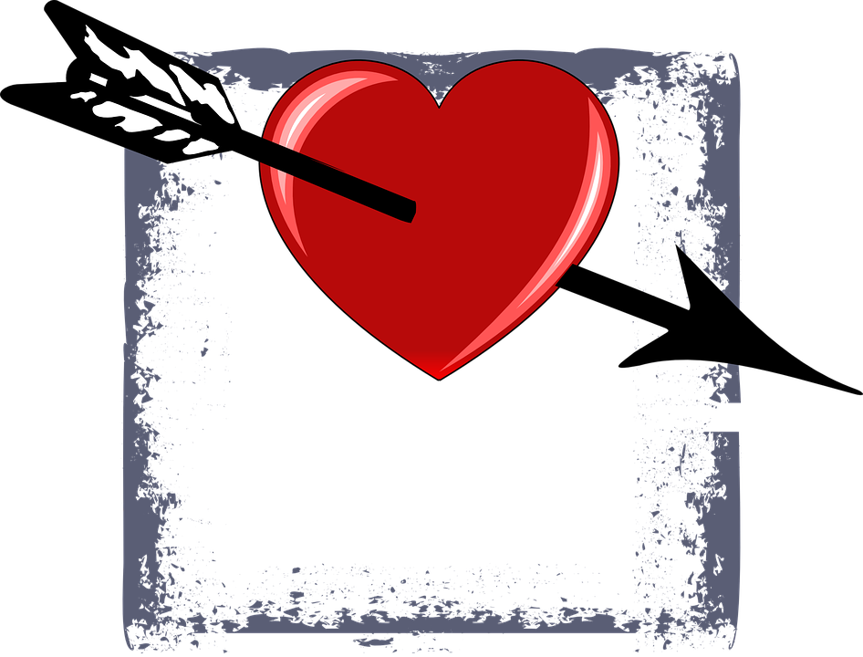 Rustic Arrow Cliparts - Corazon De San Valentin Con Flecha (946x720), Png Download