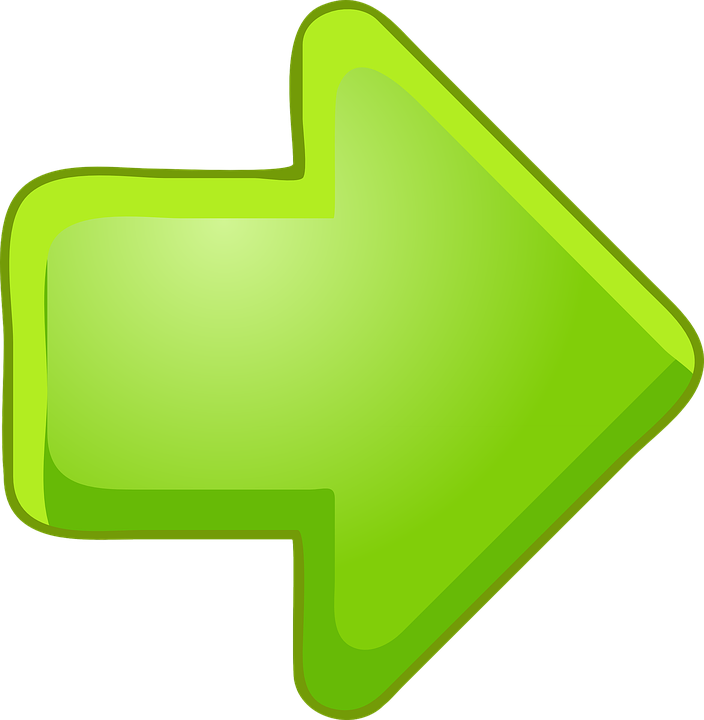Green Right Arrow Clip Art At Clker - Grüner Pfeil Nach Rechts (582x595), Png Download