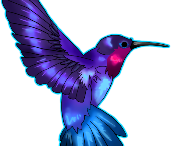 Hummingbird Tattoos Png Transparent Images - Colibrí Azul (640x480), Png Download