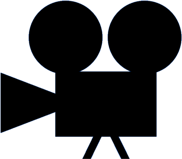 Movie Clipart Silhouette - Movie Camera Clipart Png (600x521), Png Download