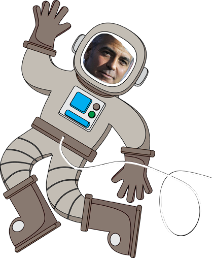 I Think We Found George Clooney - George H. W. Bush (420x508), Png Download