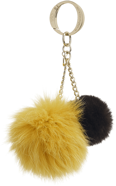 Alivia Pom Pom Black - Keychain (800x800), Png Download