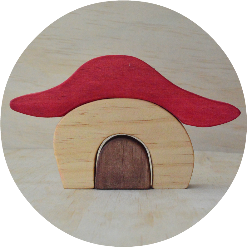 Image Of Toadstool Stacker - Plywood (800x800), Png Download