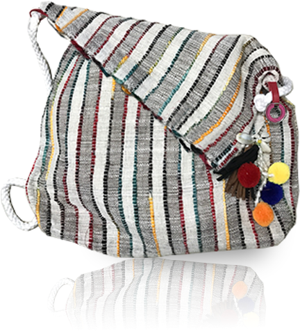 Pom Pom Bag - Shoulder Bag (680x540), Png Download