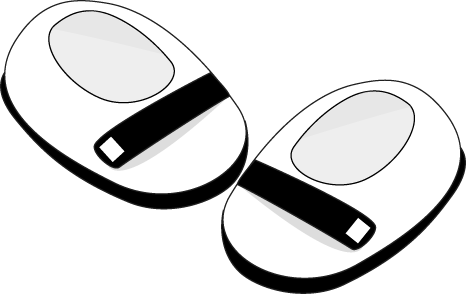 Picture Transparent Library Clothing Clip Art Images - Shoes In Black And White (466x294), Png Download