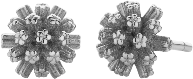 Pom Pom Stud Earrings - Meadowlark Pom Pom Stud Earrings Gold (500x500), Png Download