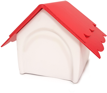 Dog House Pet Urn - Dog (605x454), Png Download