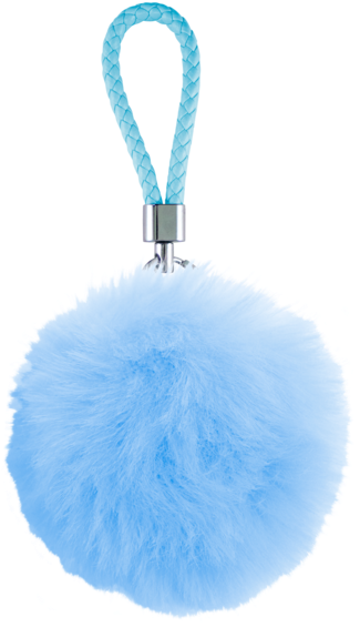 Pom Pom Key Chain - Keychain (600x600), Png Download
