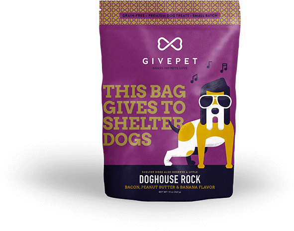 Givepet Doghouse Rock 12oz Bag - Givepet Givepet Dog Treats (600x464), Png Download