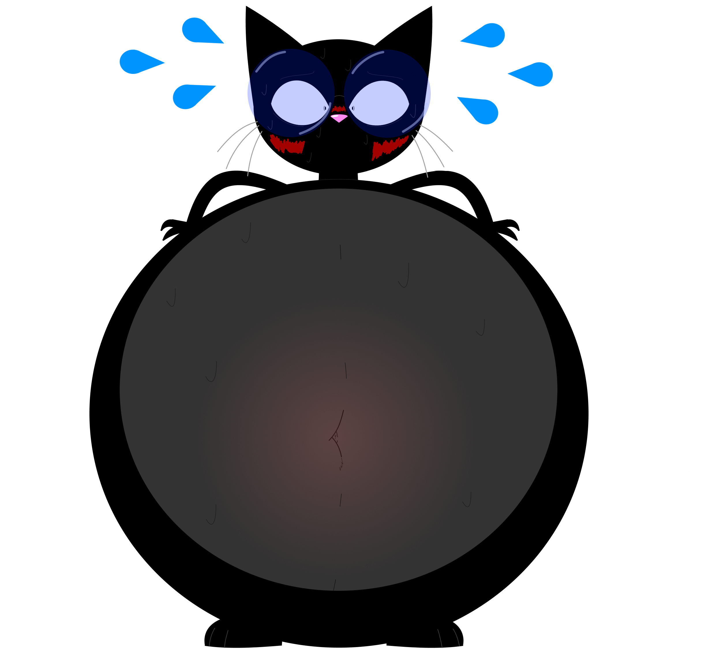 The Cat That Outgrew The Doghouse (3545x2533), Png Download