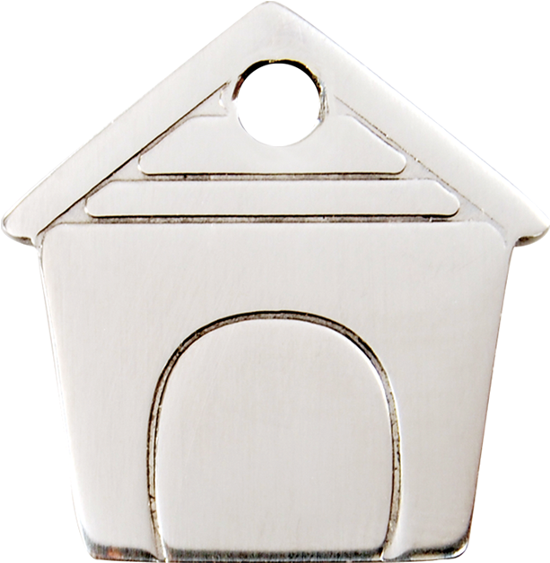 Flat Dog House Pet Tag - Red Dingo Stainless Steel Dog House Pet Id Dog Tags (1500x1500), Png Download