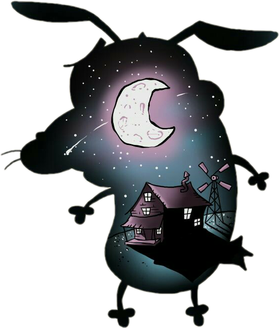 Coragem O Cão Covarde Tattoo (557x654), Png Download