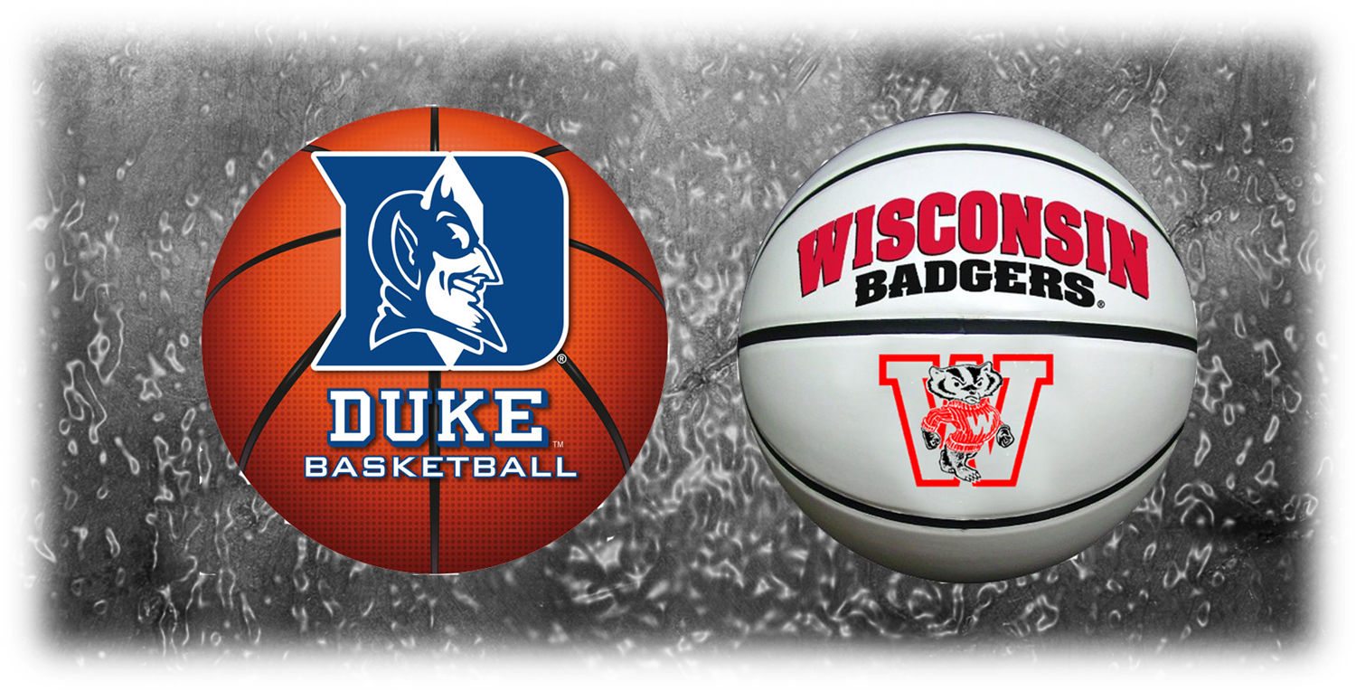 Duke Devils Vs Wisconsin Badgers - Duke Blue Devils Basketball Logo Fatheads (1500x764), Png Download