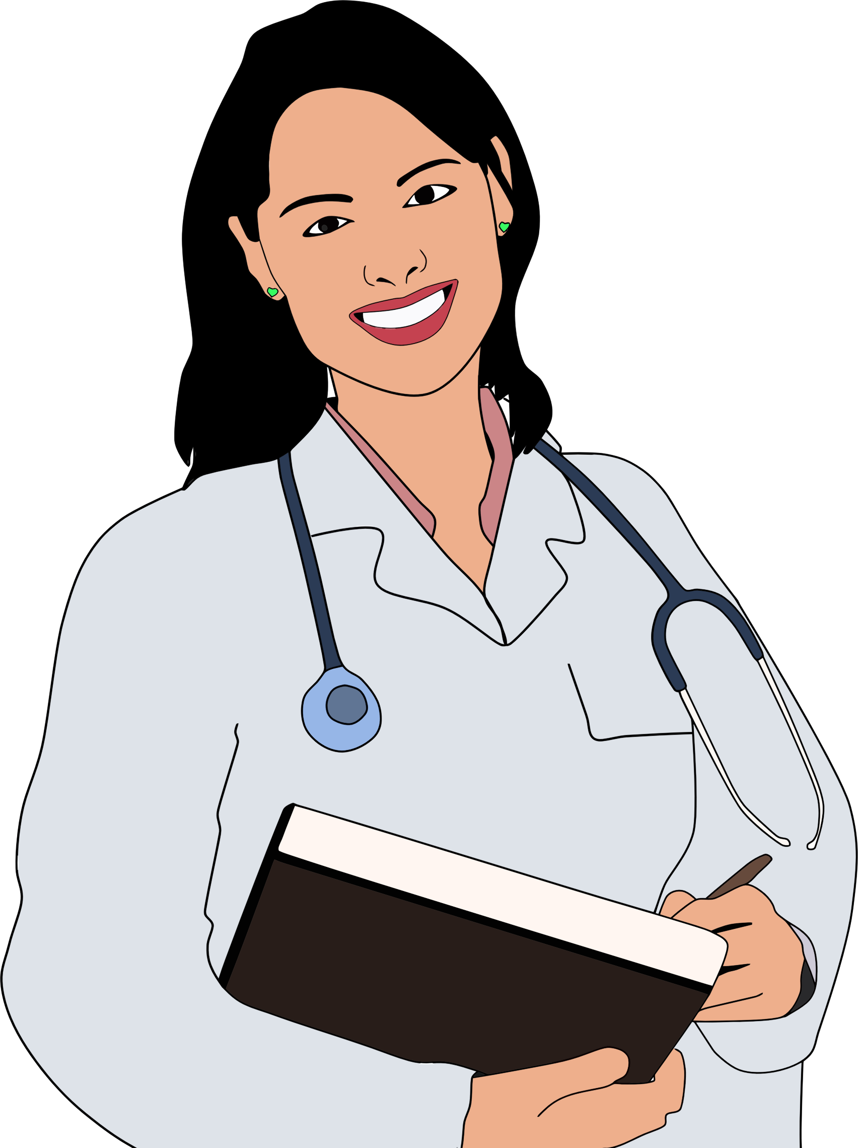 Health - Female Doctor Clipart (1704x2279), Png Download