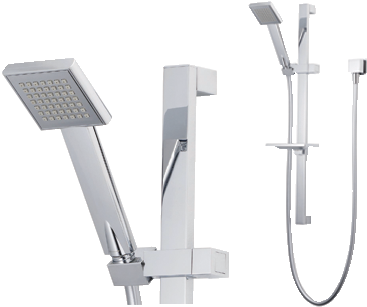 Modern Street Lamp Png Download - Single Head Shower Rail (480x330), Png Download