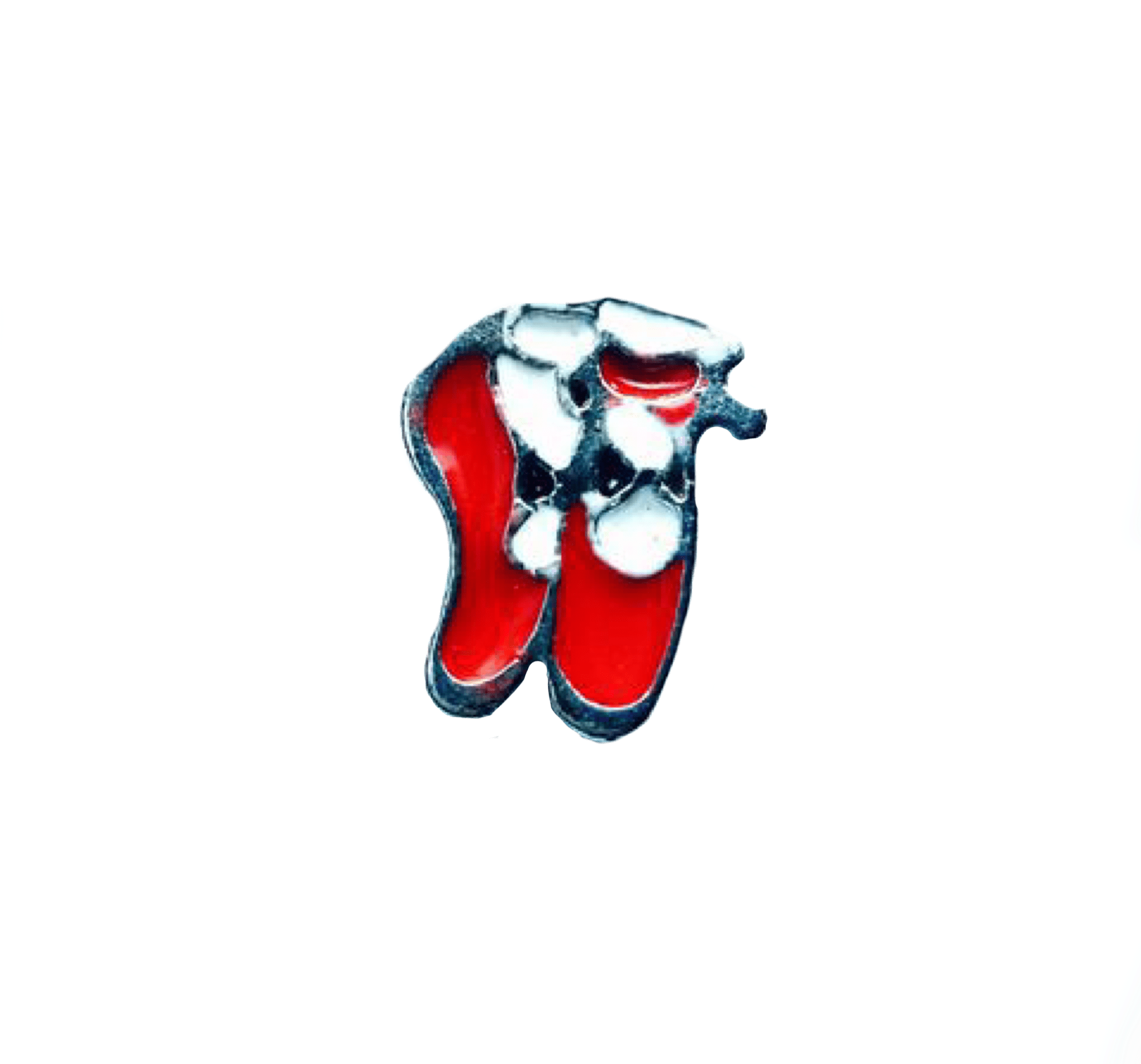 Ballet Slippers Charm - Cartoon (2048x2048), Png Download