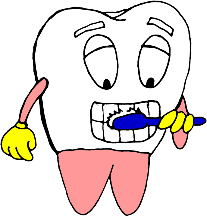 A Perfect World - Brushing Teeth Clipart (700x736), Png Download